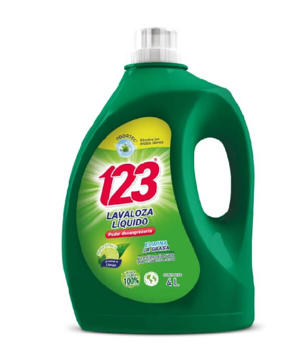 Lavaloza Liquido 123 Limon 4000 ml