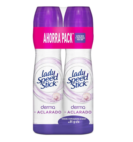Desodorante Lady Speed Sitck Aerosol 150 ml 2 Unidades Dermo Aclarado Oferta