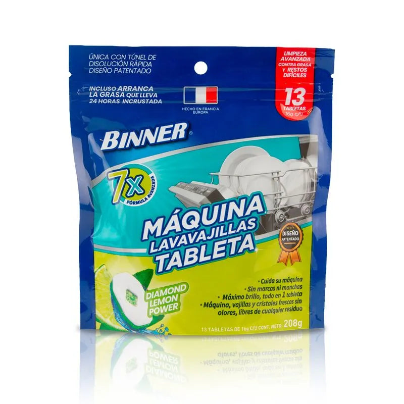 Lava Vajillas Binner Tabletas 13 Unidades