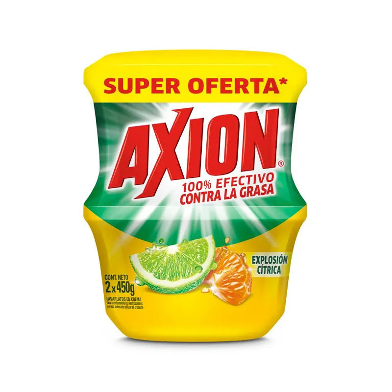 Lavaloza Axion Crema Explosion Citrica 2 Unidades Oferta