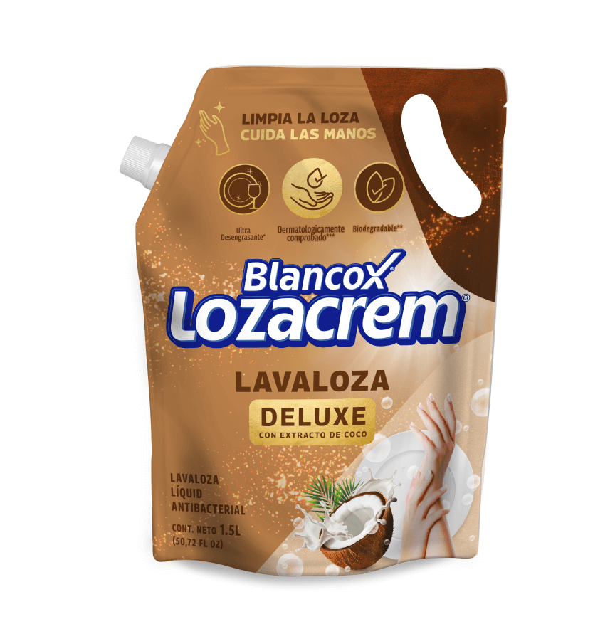 Lavaloza Liquido Blancox Lozacrem 1500 ml Doypack Deluxe Extracto De Coco