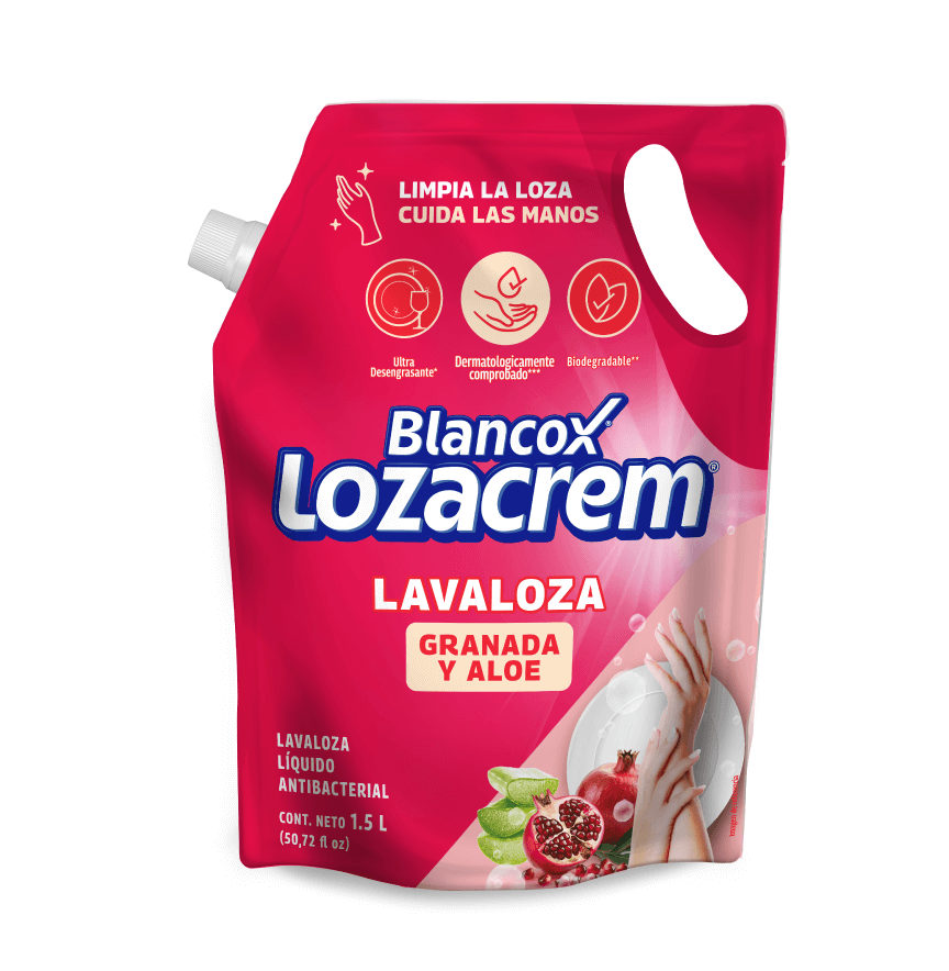 Lavaloza Liquido Blancox Lozacrem 1500 ml Doypack Granada y Aloe
