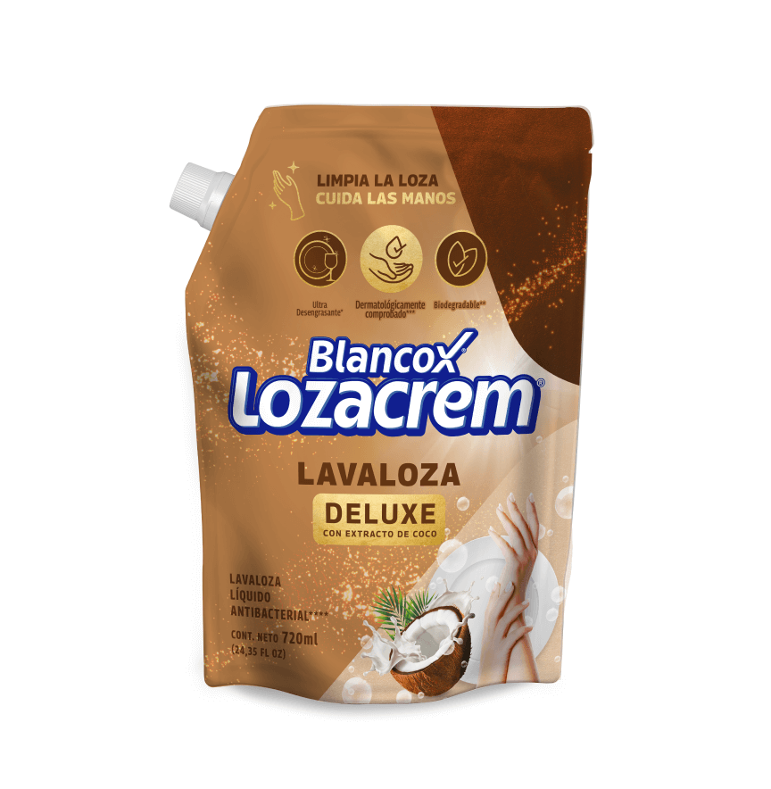 Lavaloza Liquido Blancox Lozacrem 720 ml Deluxe Con Extracto De Coco