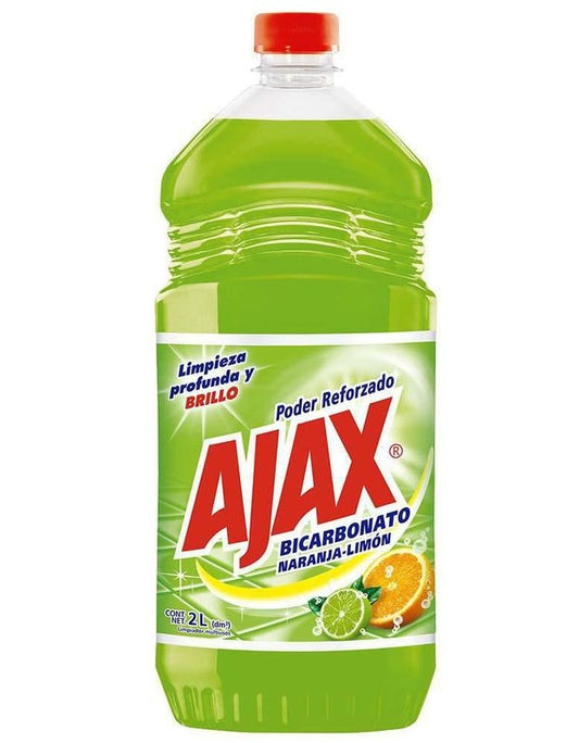 Limpiador Ajax 2000 ml Bicarbonato Naranja-Limon