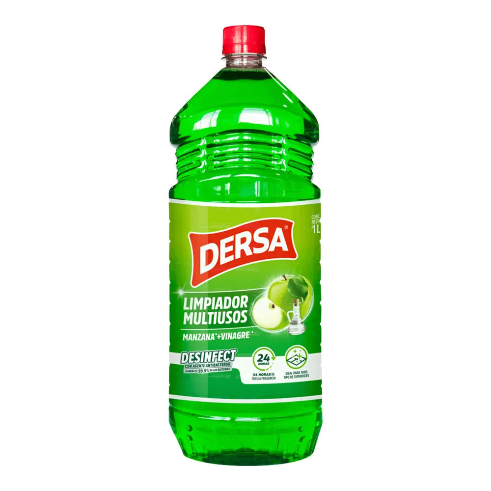 Limpiador Desinfectante Dersa 1000 ml Manzana + Vinagre