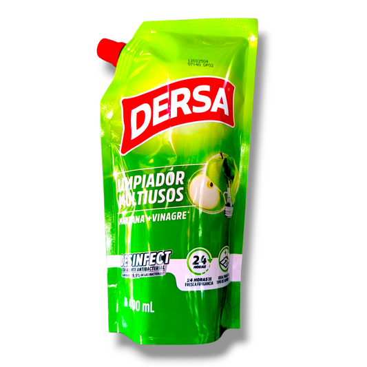 Limpiador Desinfectante Multiusos Dersa 400 ml Manzana Vinagre