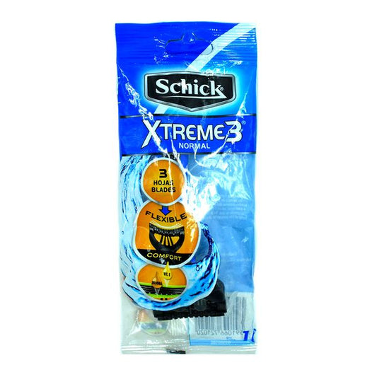 Cuchilla Afeitar Schick Extreme 3 Normal 3 Hojas