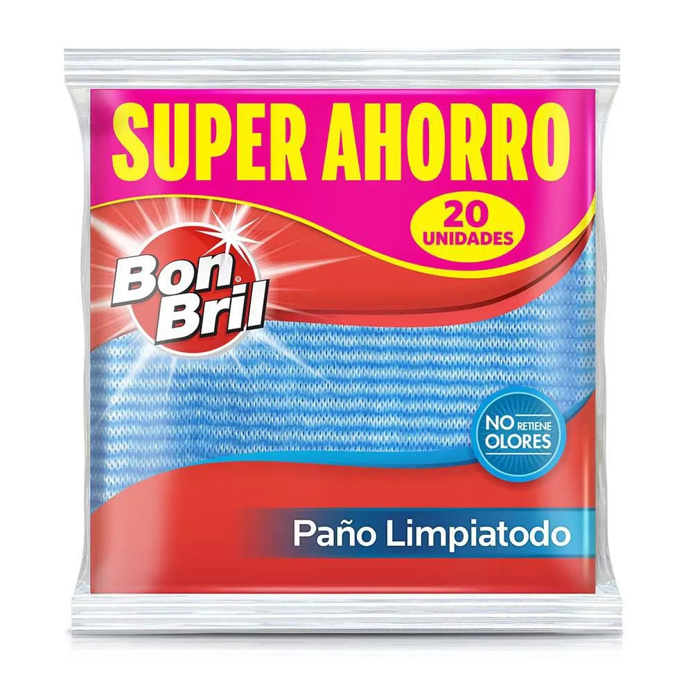 Paño Bon bril Limpiatodo 20 unidades