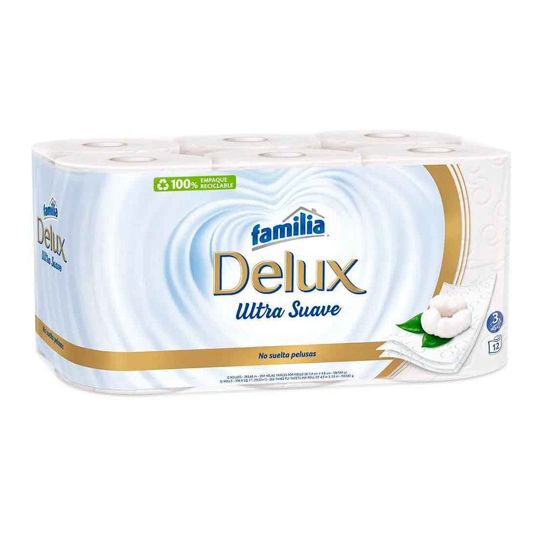 Papel Higienicio Familia Deluxe 12 Unidades Ultra Suave