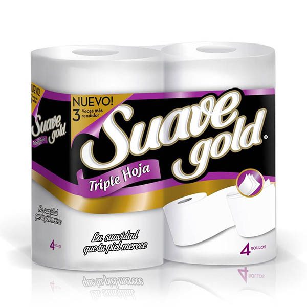 Papel Higienico Suave Gold Edicion Especial 4 Unidades