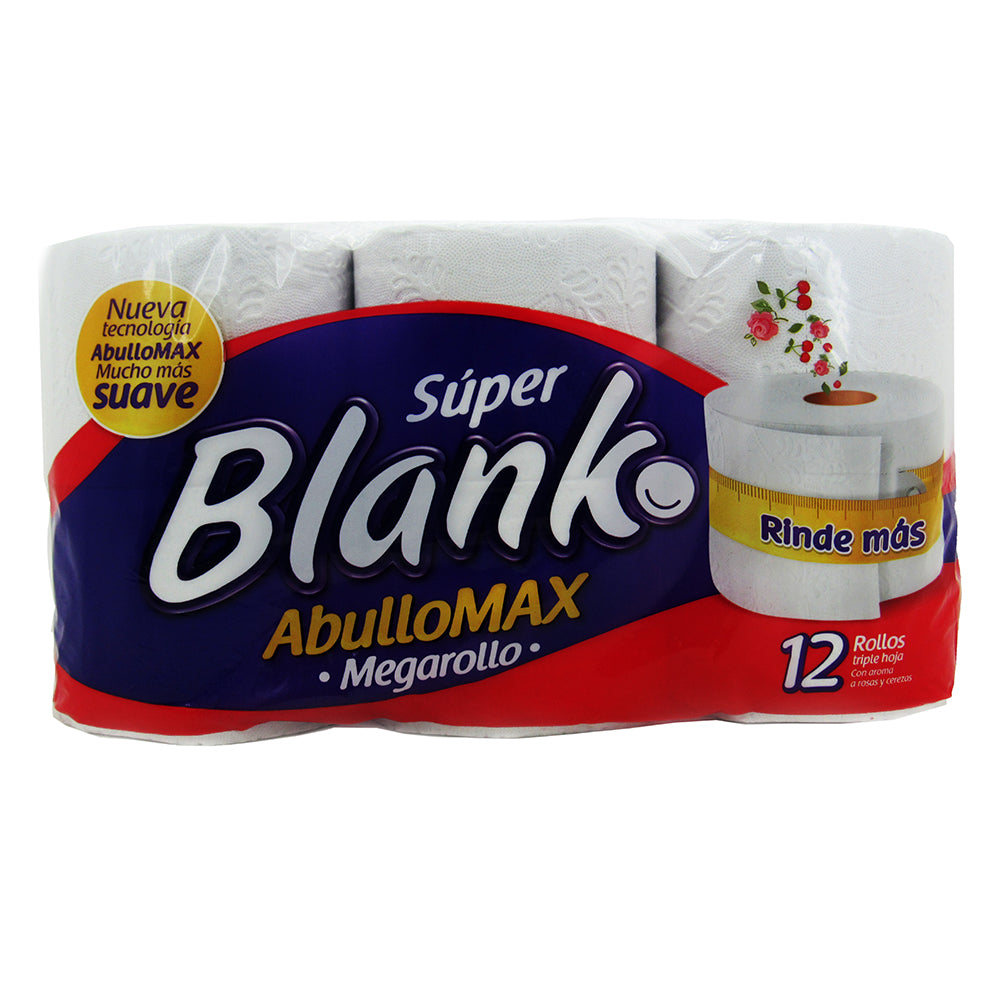 Papel Higienico Super Blanko Abullomax 12 Unidades