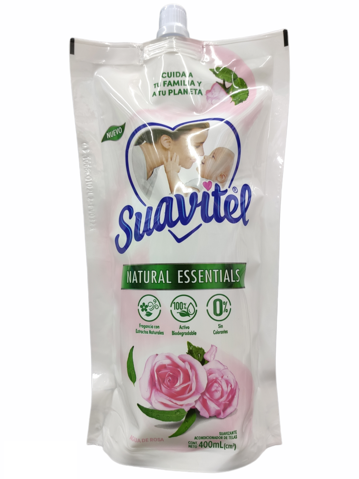 Suavizante Suavitel 400 ml Doypack Agua De Rosas