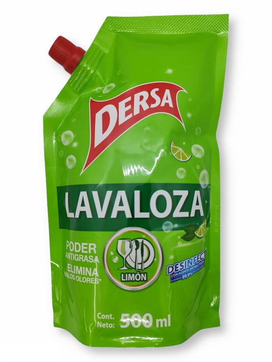 Lavaloza Liquido Dersa 500 ml Doypack Limon