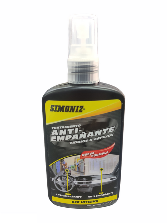 Antiempañante Vidrios Y Espejos Simoniz 120 ml Spray