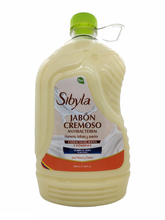 Jabon Manos Liquido Sibyla 3785 ml Extracto De Avena
