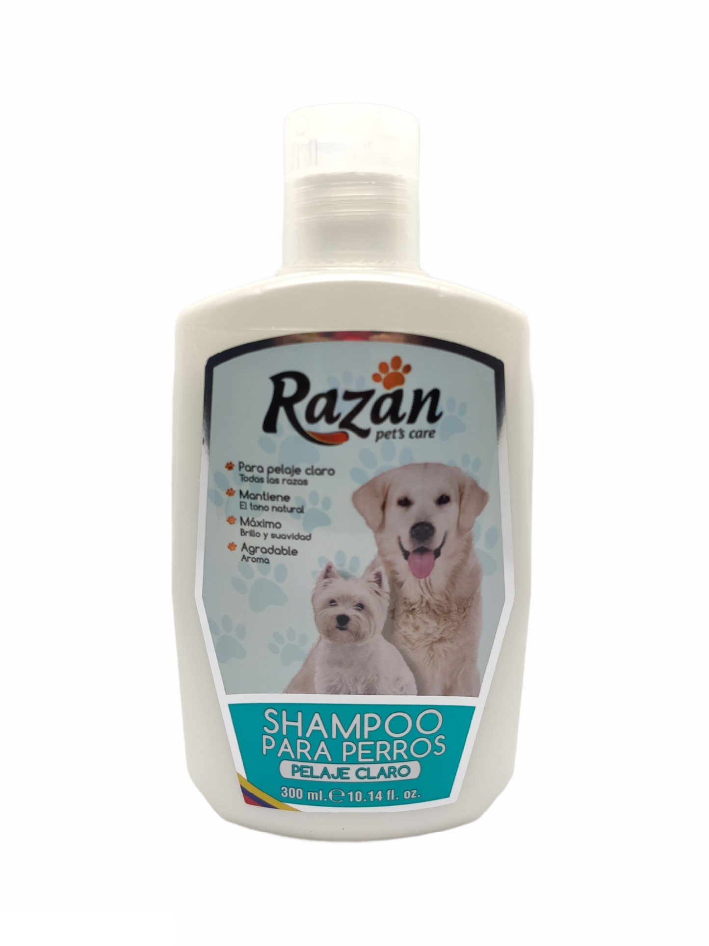 Shampoo Mascotas Razan Pelaje Claro 300 ml