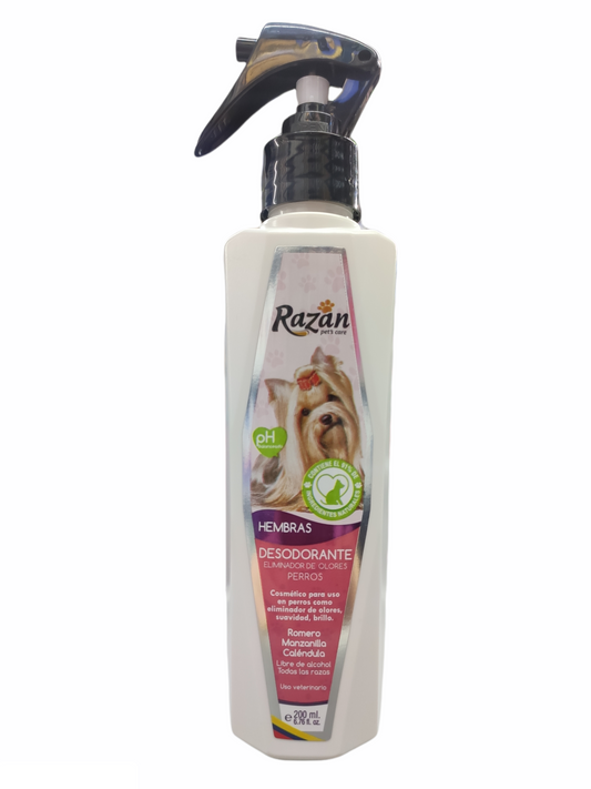 Desodorante Mascotas Razan Perros Hembras 200 ml