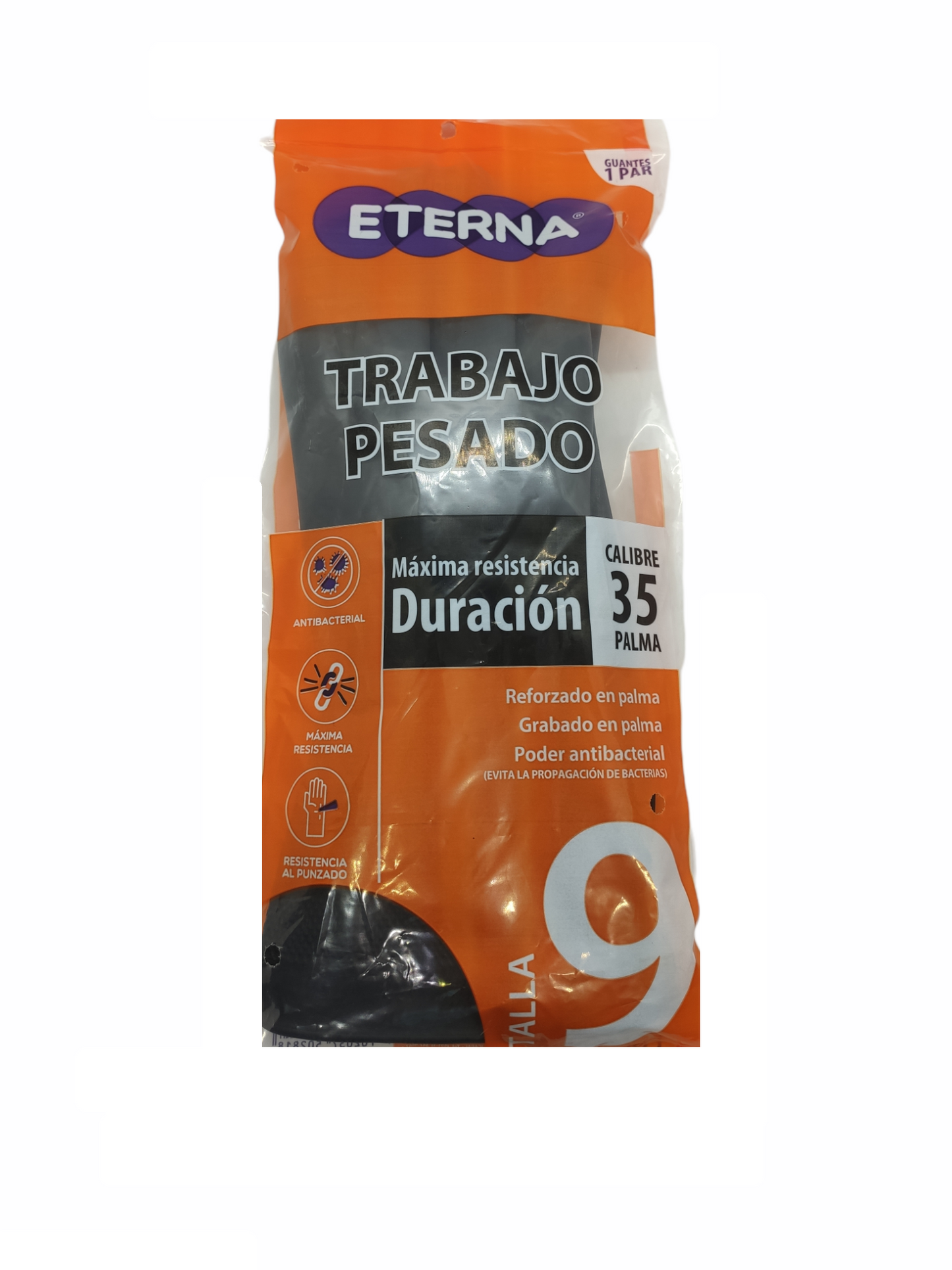 Guante Eterna Talla 9 Calibre 35 En Palma Maxima Duracion