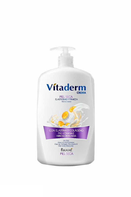 Crema Vitaderm 500 ml Elastina Y Colageno