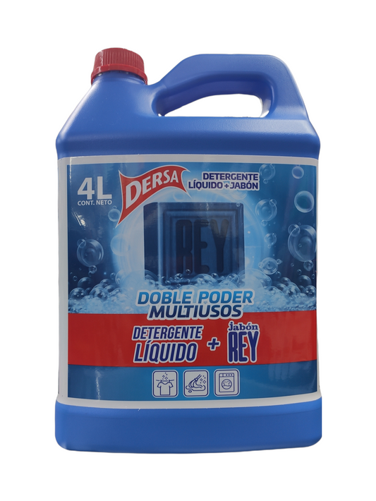 Detergente Liquido Dersa 4000 ml + Jabon Rey