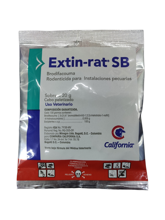 Veneno Para Ratones Extin Rat 20 Gr