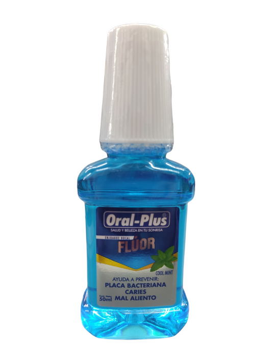 Enjuague Bucal Oral Plus 50 ml Fluor Viajero