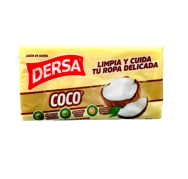 Jabon Barra Dersa Coco 200 gr