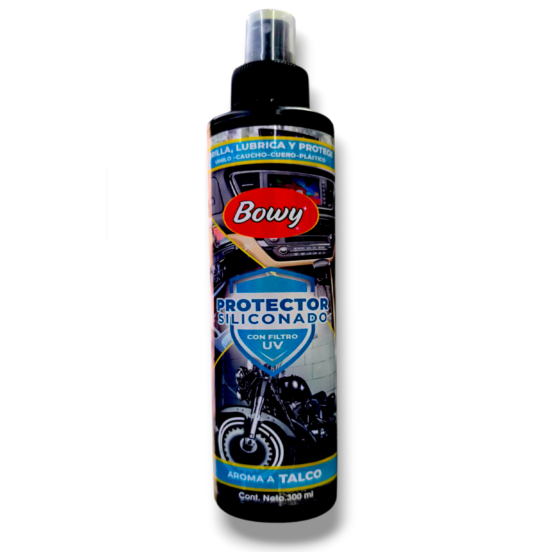Protector Siliconado Bowy 300 ml Spray Talco