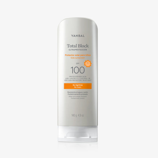 Protector Solar Yanbal Total Block SPF 100 Kids 140 Gr