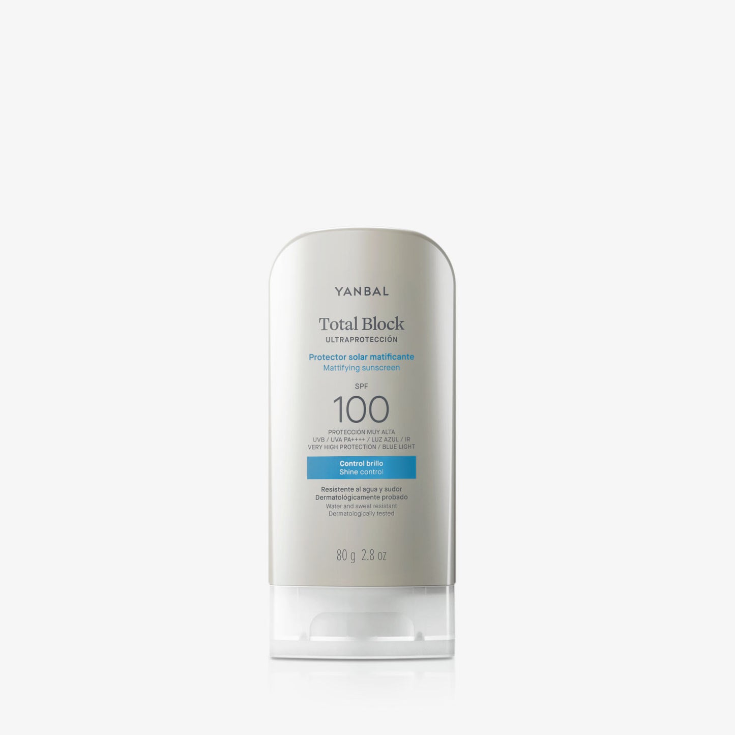 Protector Solar Yanbal total block 80 Gr SPF 100 Matificante Control Brillo