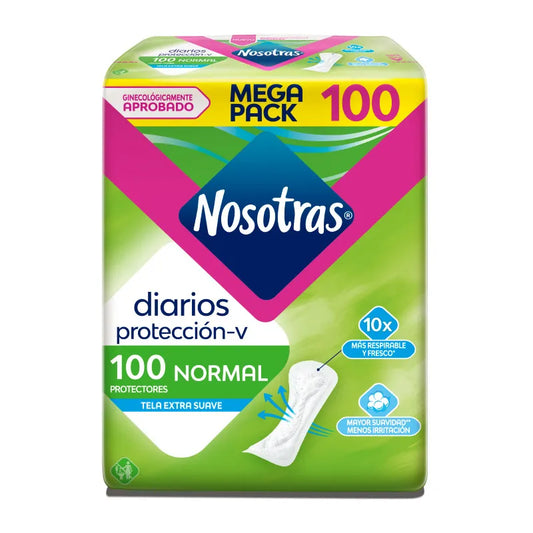Protectores Higienicos Nosotras 100 Unidades Normal