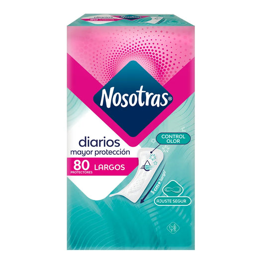 Protectores Higienicos Nosotras Largos 80 Unidades