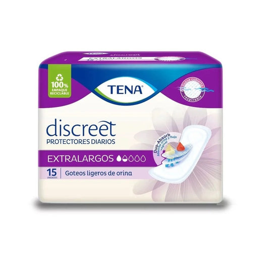 Protectores Higienicos Tena Extralargos 15 Unidades