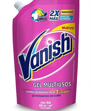 Quitamanchas Vanish Gel 800 ml Rosa Doypack