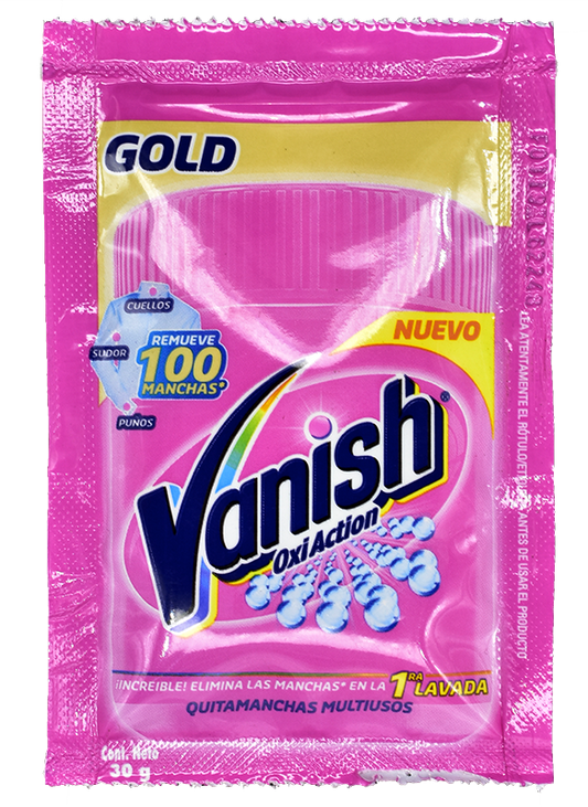 Quitamanchas Vanish Polvo 30 Gr Rosa Doypack