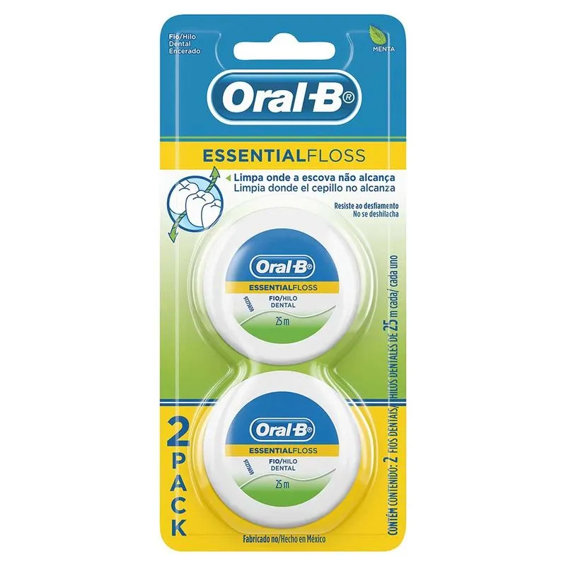 Seda Dental Oral B 25 Metros Menta 2 Unidades Oferta