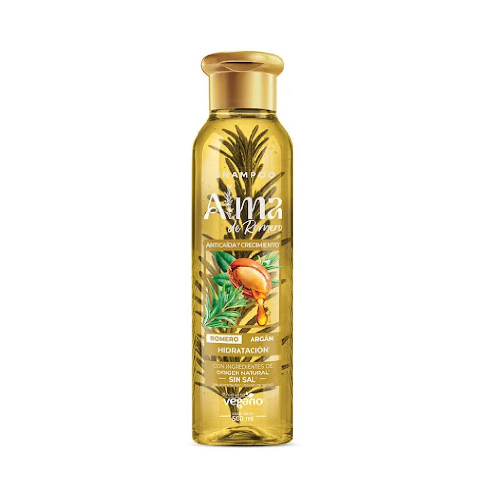 Shampoo Alma de Romero Argan 500 ml Hidratacion