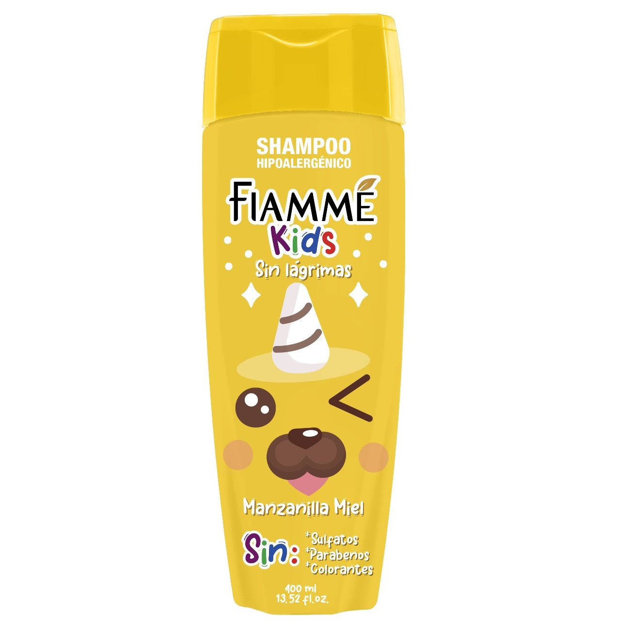 Shampoo Fiamme Kids Hipoalegenico 400 ml Manzanilla y Miel