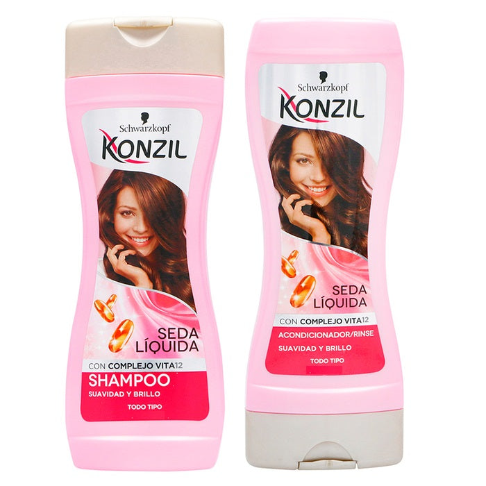 Shampoo Konzil 340 ml + Acondicionador 340 ml Seda Liquida Oferta