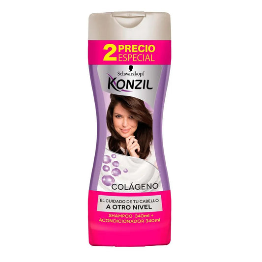 Shampoo Konzil + Acondicionador 340 ml Colageno Oferta