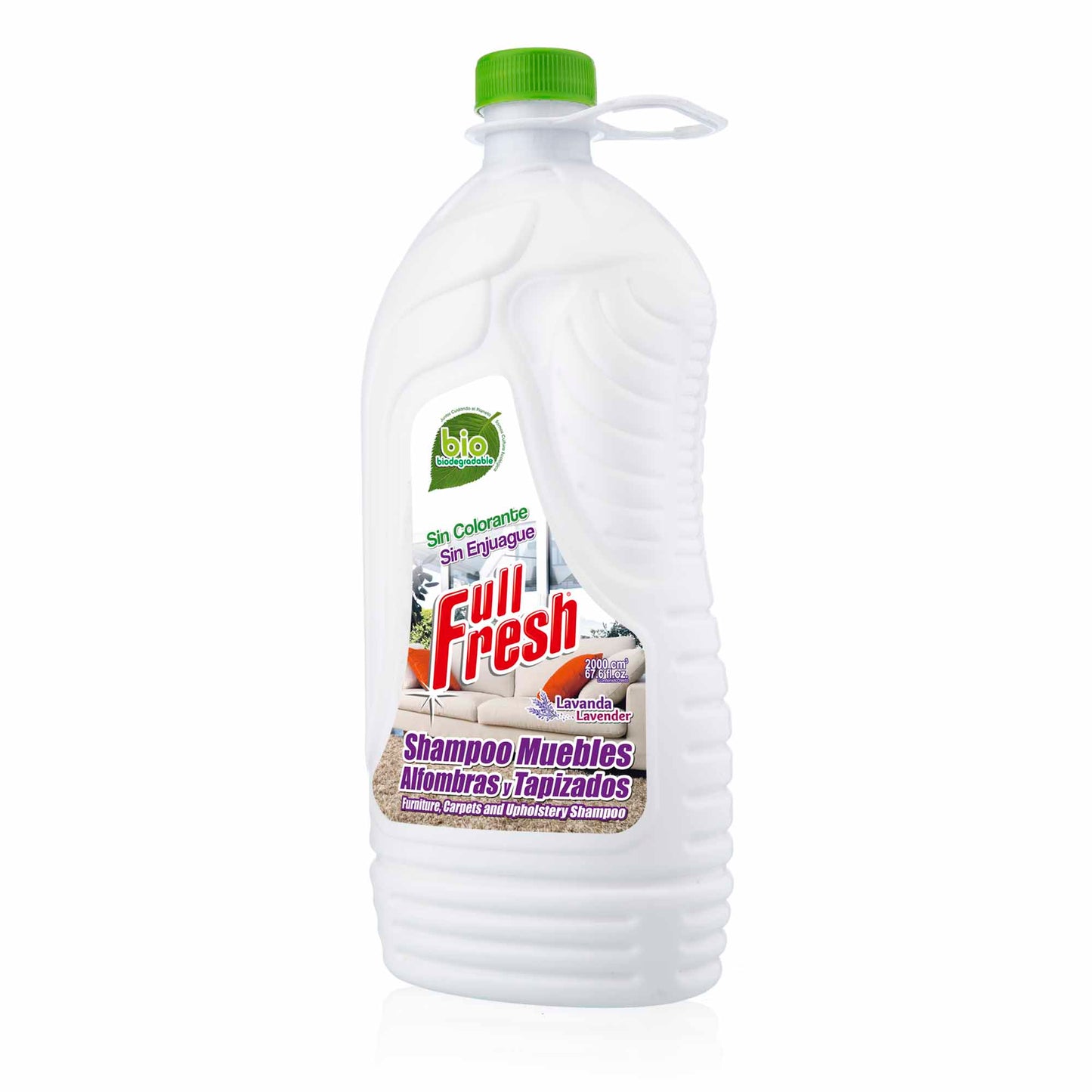 Shampoo Full Fresh Alfombras y Tapizados Libre De Enjuague 2000 ml