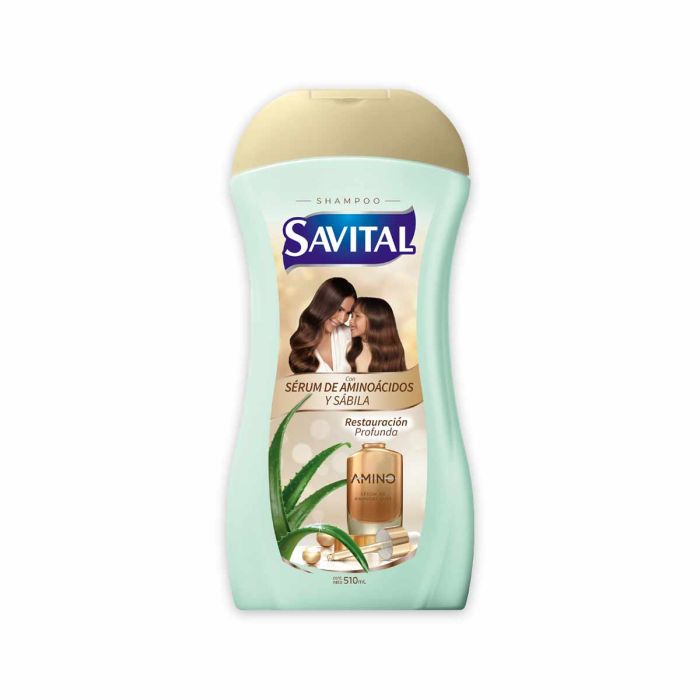 Shampoo Savital 510 ml Serum De Aminoacidos y Sabila