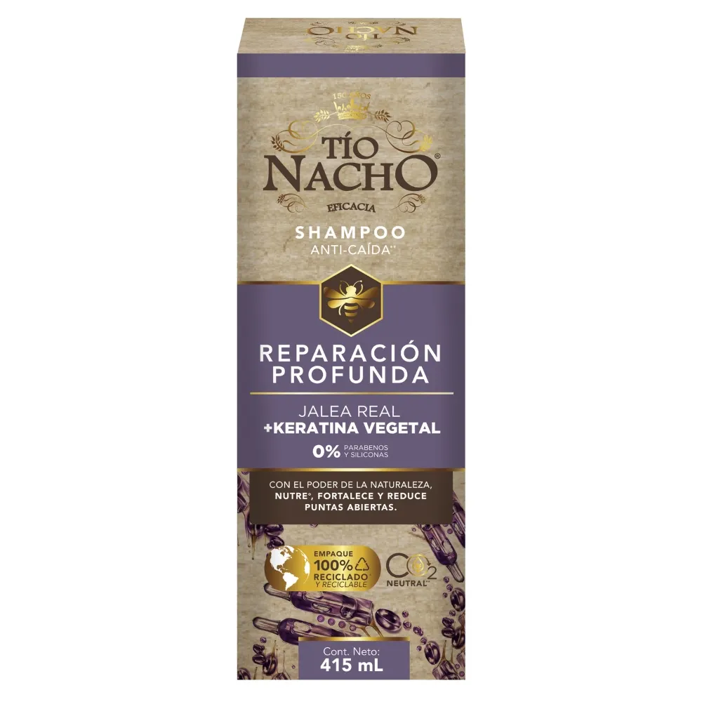 Shampoo Tio Nacho 415 ml Reparacion Profunda