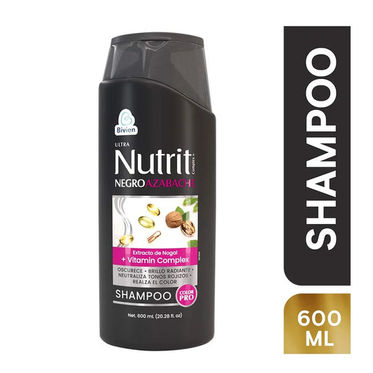 Shampoo Ultra Nutrit 600 ml Negro Azabache