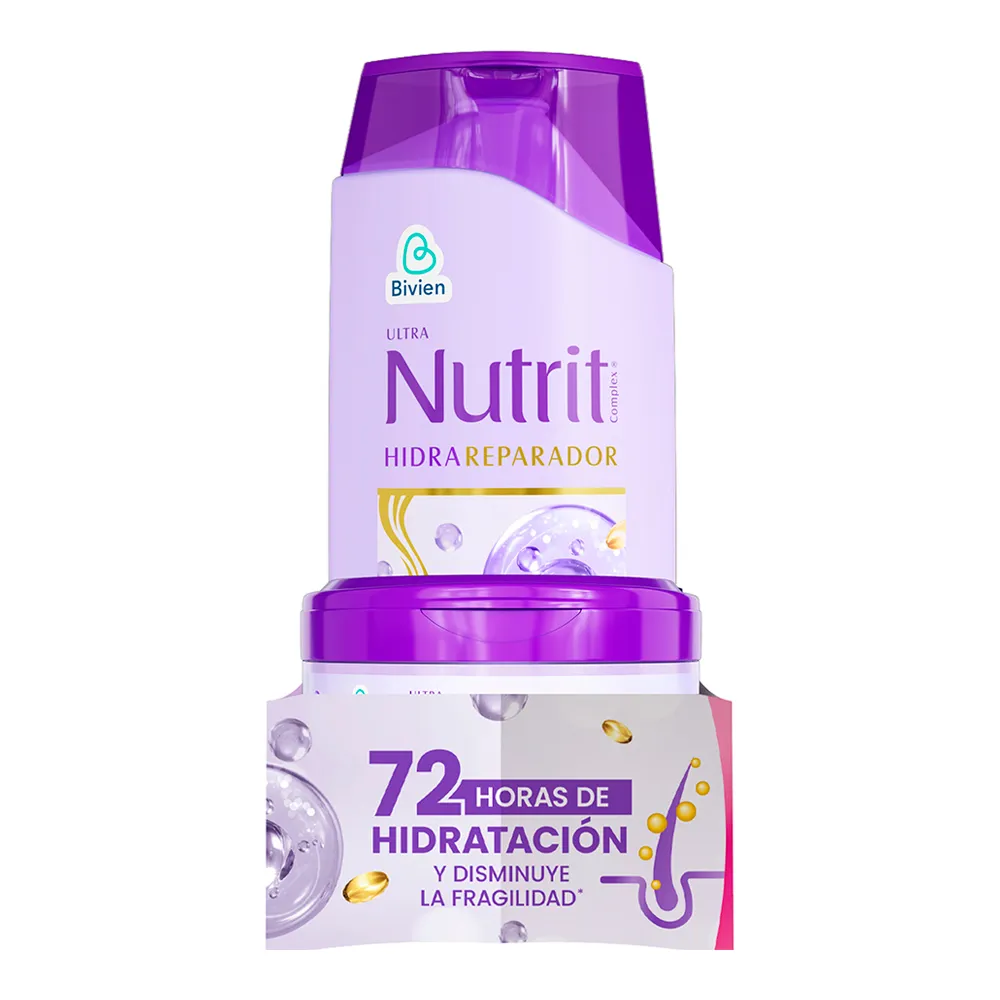Shampoo Ultra Nutrit 600 ml + Tratamiento 300 ml Hidrareparador Oferta
