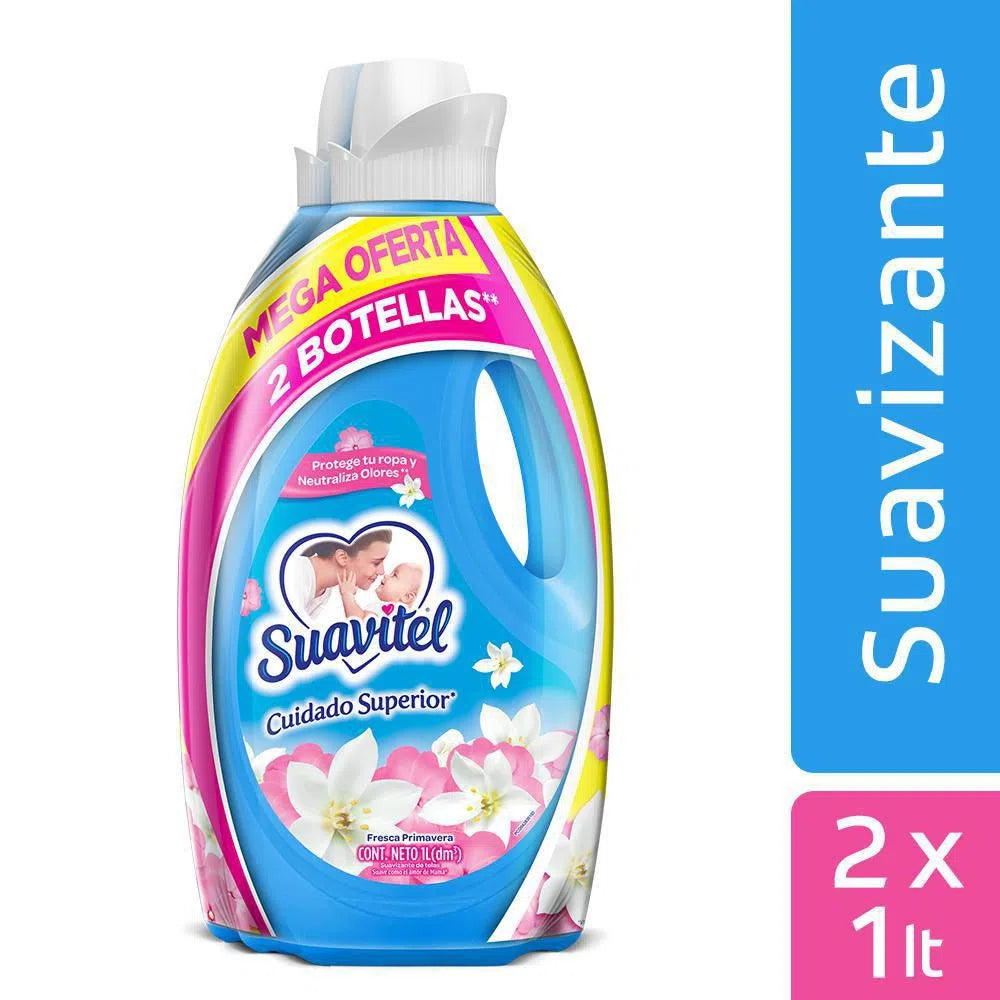 Suavizante Suavitel 1000 ml Primaveral x 2 Oferta