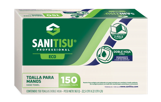 Toalla Manos Sanitisu Natural 150 Unidades