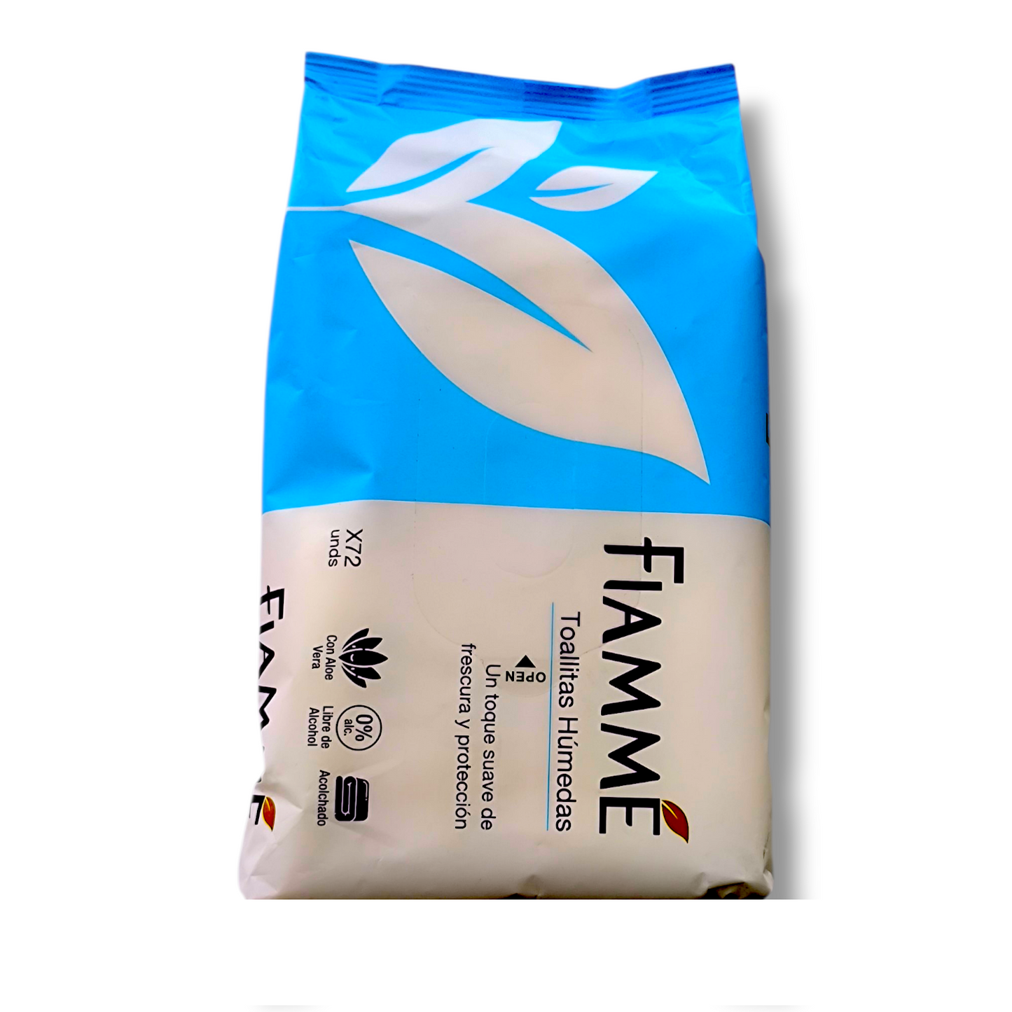 Toallitas Humedas Fiamme 72 Unidades Con Aloe Vera