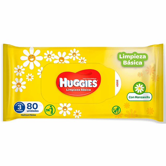 Toallitas Humedas Huggies Manzanilla 80 Unidades