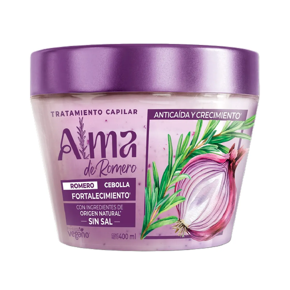 Tratamiento Alma de Romero Cebolla 400 ml Fortalecimiento